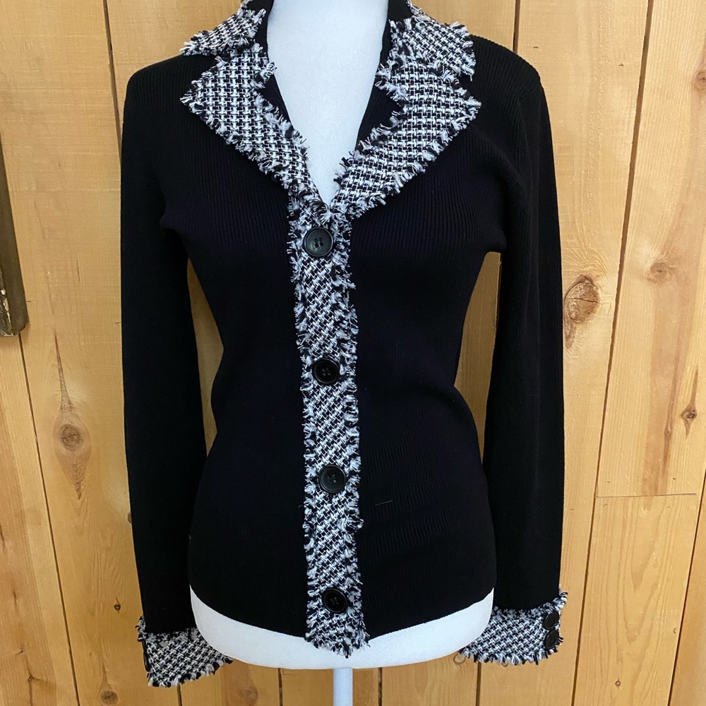 Belldini button front sweater.